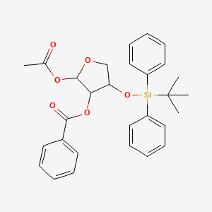 molecular formula C29H32O6Si B12098717 1-OAcetyl-2-O-benzoyl-3-O-tert-butyldiphenylsilyl-L-threofuranose 