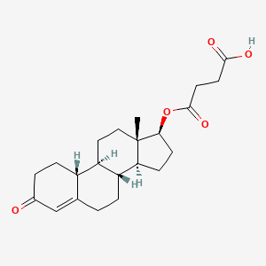 molecular formula C22H30O5 B1209873 19-Nortestosterone 17-hemisuccinate CAS No. 6785-62-2