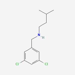 molecular formula C12H17Cl2N B12098762 [(3,5-Dichlorophenyl)methyl](3-methylbutyl)amine 