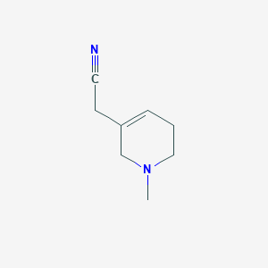 molecular formula C8H12N2 B120988 2-(1-methyl-3,6-dihydro-2H-pyridin-5-yl)acetonitrile CAS No. 143924-17-8