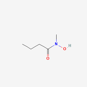 molecular formula C5H11NO2 B1209881 N-Methyl butyrohydroxamic acid CAS No. 65753-90-4