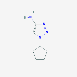 molecular formula C7H12N4 B12098933 1-cyclopentyl-1H-1,2,3-triazol-4-amine 