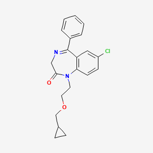 molecular formula C21H21ClN2O2 B1209896 Iclazepam CAS No. 57916-70-8