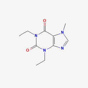 molecular formula C10H14N4O2 B12098971 Heteroxanthine, 1,3-diethyl- CAS No. 31617-39-7