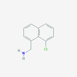 molecular formula C11H10ClN B12098973 8-Chloro-1-naphthalenemethanamine 