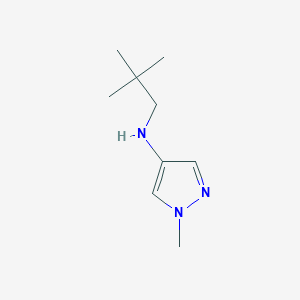 molecular formula C9H17N3 B12099058 N-(2,2-dimethylpropyl)-1-methyl-1H-pyrazol-4-amine 