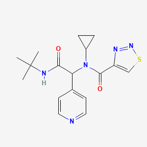 N-[2-(tert-butylamino)-2-oxo-1-pyridin-4-ylethyl]-N-cyclopropyl-4-thiadiazolecarboxamide