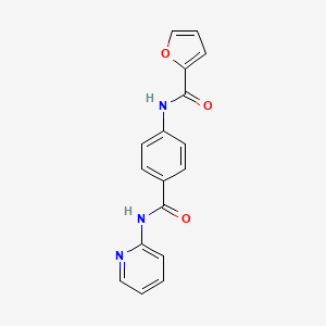 molecular formula C17H13N3O3 B1209912 N-[4-(pyridin-2-ylcarbamoyl)phenyl]furan-2-carboxamide 