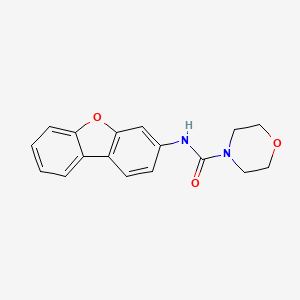 N-(3-dibenzofuranyl)-4-morpholinecarboxamide