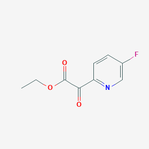 molecular formula C9H8FNO3 B12099171 Ethyl 2-(5-fluoropyridin-2-yl)-2-oxoacetate 