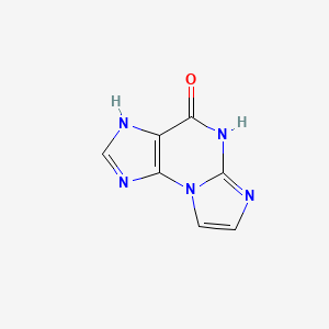 molecular formula C7H5N5O B1209920 1H-Imidazo(2,1-b)purin-4(5H)-one CAS No. 62962-42-9