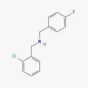 N-[(2-chlorophenyl)methyl]-1-(4-fluorophenyl)methanamine