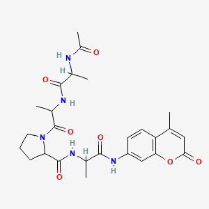 molecular formula C26H33N5O7 B12099284 Ac-DL-Ala-DL-Ala-DL-Pro-DL-Ala-AMC 