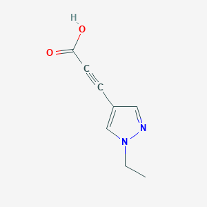 molecular formula C8H8N2O2 B12099294 (1-Ethyl-1H-pyrazol-4-YL)-propynoic acid 