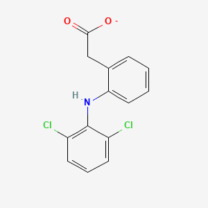molecular formula C14H10Cl2NO2- B1209939 Voltaren 