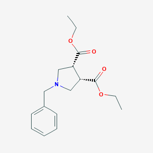 molecular formula C17H23NO4 B120994 cis-Diethyl 1-benzylpyrrolidine-3,4-dicarboxylate CAS No. 156469-74-8