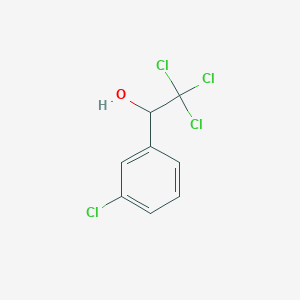 molecular formula C8H6Cl4O B12099464 2,2,2-Trichloro-1-(3-chlorophenyl)ethanol CAS No. 6963-38-8