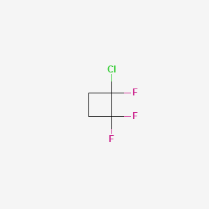 molecular formula C4H4ClF3 B1209949 1-Chloro-1,2,2-trifluorocyclobutane CAS No. 661-71-2