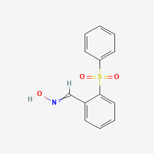 molecular formula C13H11NO3S B1209961 2-(Benzenesulfonyl)benzaldehyde oxime 