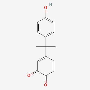 molecular formula C15H14O3 B1209968 4,5-Bisphenol-o-quinone CAS No. 163405-36-5