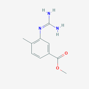 molecular formula C10H13N3O2 B12099697 Methyl 3-guanidino-4-methylbenzoate CAS No. 1025716-98-6
