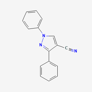 molecular formula C16H11N3 B1209970 1,3-Diphenyl-4-pyrazolecarbonitrile CAS No. 17647-21-1
