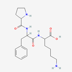 molecular formula C20H30N4O4 B12099703 Prolylphenylalanyllysine 