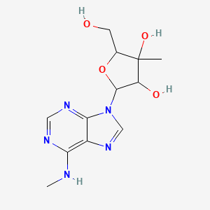 molecular formula C12H17N5O4 B12099734 3'-b-C-Methyl-N6-methyladenosine 