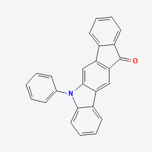 molecular formula C25H15NO B12099747 5-Phenylindeno[1,2-b]carbazol-11(5H)-one 