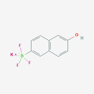 molecular formula C10H7BF3KO B12099814 Potassium 6-hydroxy-2-naphthalenetrifluoroborate CAS No. 1015082-76-4