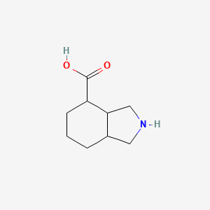 molecular formula C9H15NO2 B12099834 octahydro-1H-isoindole-4-carboxylic acid CAS No. 1334148-69-4