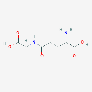 molecular formula C8H14N2O5 B12099840 2-Amino-5-[(1-carboxyethyl)amino]-5-oxopentanoic acid 