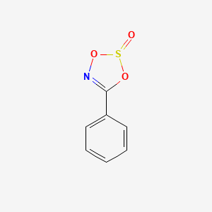 molecular formula C7H5NO3S B12099872 1,3,2,4-Dioxathiazole, 5-phenyl-, 2-oxide CAS No. 19279-25-5