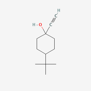 molecular formula C12H20O B12099903 4-tert-Butyl-1-ethynylcyclohexanol CAS No. 20325-03-5