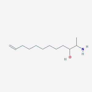 molecular formula C12H25NO B12099910 2-Aminododec-11-en-3-ol 