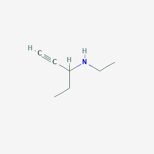 molecular formula C7H13N B12099915 Ethyl(pent-1-yn-3-yl)amine 