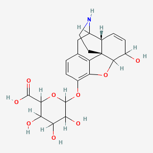 molecular formula C22H25NO9 B1209996 Normorphine 3-glucuronide CAS No. 67583-64-6