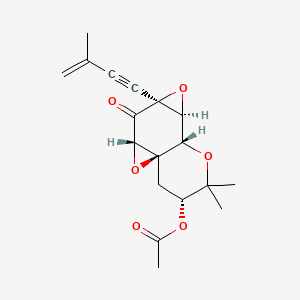 molecular formula C18H20O6 B1209997 Oxirapentyn CAS No. 88205-90-7