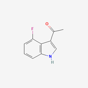 molecular formula C10H8FNO B12100046 1-(4-Fluoro-1h-indol-3-yl)ethan-1-one 