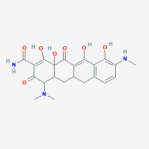 molecular formula C22H25N3O7 B12100049 9-Monodemethyl Minocycline 