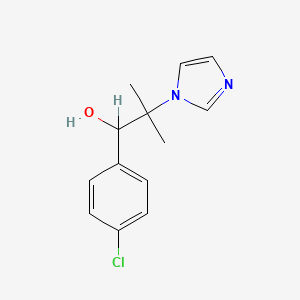 molecular formula C13H15ClN2O B1210005 alpha-(4-Chlorophenyl)-beta-dimethylimidazole-1-ethanol CAS No. 27088-35-3