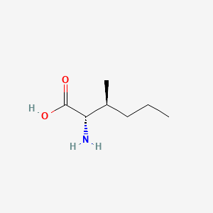molecular formula C7H15NO2 B1210006 (2S,3S)-2-amino-3-methylhexanoic acid CAS No. 28116-92-9