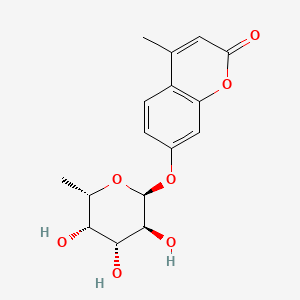 molecular formula C16H18O7 B1210012 4-Methylumbelliferyl-alpha-L-fucopyranoside CAS No. 54322-38-2