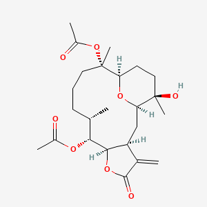molecular formula C24H36O8 B1210018 Uprolide F CAS No. 169217-45-2