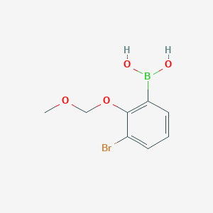molecular formula C8H10BBrO4 B12100193 3-Bromo-2-(methoxymethoxy)phenylboronic acid 