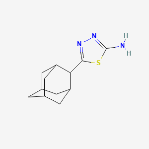 molecular formula C12H17N3S B12100197 5-(Adamantan-2-yl)-1,3,4-thiadiazol-2-amine CAS No. 247225-34-9