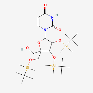 2',3',5'-Tri-O-(t-butyldimethylsilyl)-4'-C-hydroxymethyl uridine