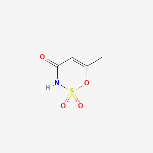 molecular formula C4H4KNO4S<br>C4H5NO4S B1210027 Acesulfame CAS No. 33665-90-6