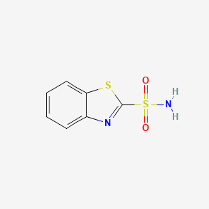 molecular formula C7H6N2O2S2 B1210029 1,3-Benzothiazole-2-sulfonamide CAS No. 433-17-0