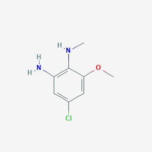 molecular formula C8H11ClN2O B12100319 5-chloro-3-methoxy-N2-methyl-1,2-Benzenediamine 